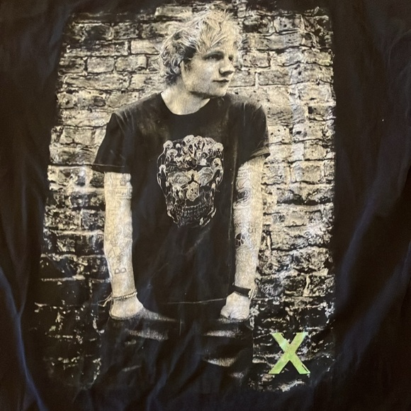 Ed Sheeran x tour European dates black tee size medium - Picture 3 of 6